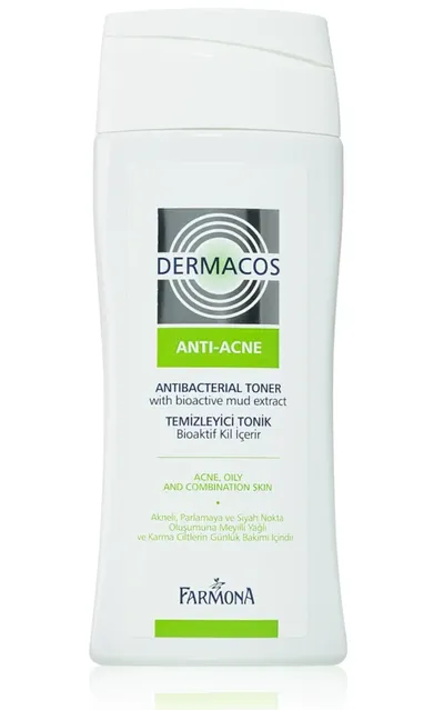 Farmona System Professional Dermacos Anti-Acne, Tonik antybakteryjny z bioaktywnym wyciągiem z borowiny