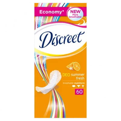 Discreet Deo Summer Fresh Breathable Multiform, Zapachowe wkładki higieniczne