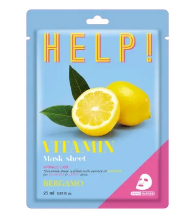 Bergamo Specialist Help! Vitamin Mask Sheet (Witaminowa maseczka do twarzy)