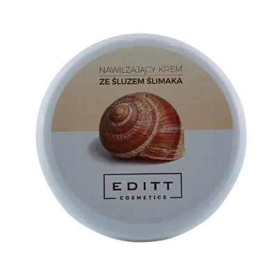 Editt Cosmetics Nawilżający krem ze śluzem ślimaka