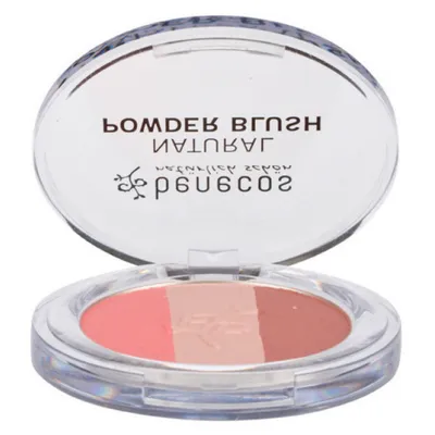 Benecos Natural Powder Brush (Naturalny potrójny róż do policzków)