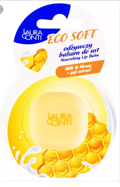 Laura Conti Eco Soft, Odżywczy balsam do ust `Mleko i miód`
