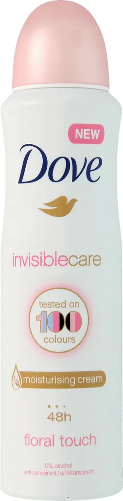 Dove Invisible Care Floral Touch, Antyperspirant w aerozolu o kwiatowym zapachu