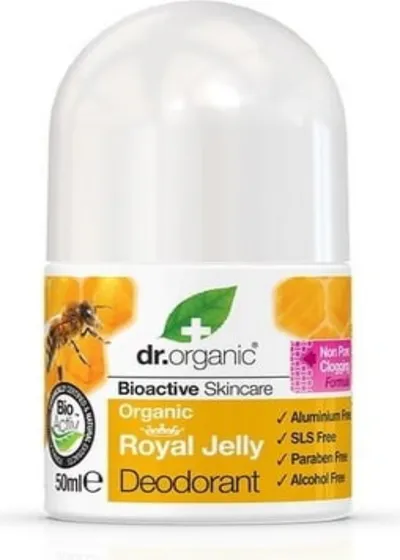 Dr.Organic Bioactive Skincare, Organic Royal Jelly Deodorant (Dezodorant w kulce z organicznym mleczkiem pszczelim)