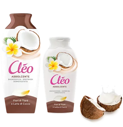 Cleo Flower Tiare & Cocunut Milk Body Wash (Żel pod prysznic `Kwiat Tiare & mleko kokosowe`)