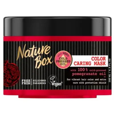 Nature Box Pomegranate Oil, Color Caring Mask (Maska do włosów farbowanych chroniąca kolor)