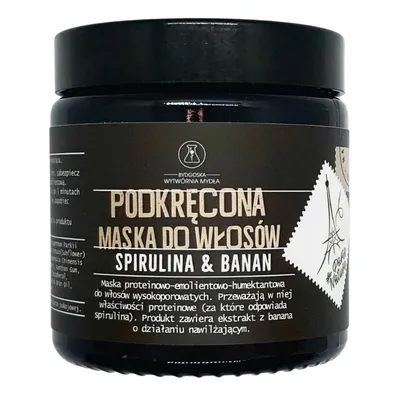 Bydgoska Wytwórnia Mydła Spirulina i banan, Podkręcona maska do włosów
