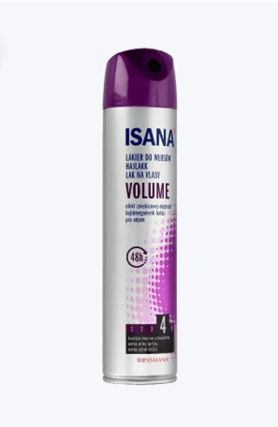 Isana Hair, Volume Up Haarspray (Lakier do włosów `Objętość` (nowa wersja))