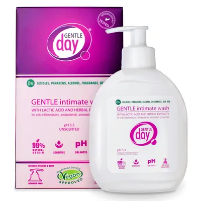 Gentle Day Gentle Intimate Wash (Delikatny płyn do higieny intymnej z kwasem mlekowym i ekstraktami z ziół)