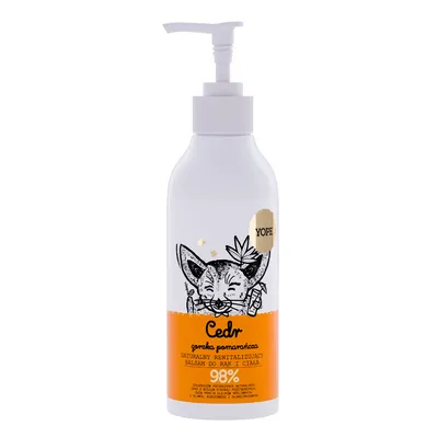 Yope Naturalny balsam do ciała `Cedr i gorzka pomarańcza`