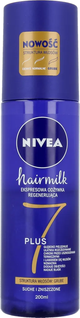 Nivea Hairmilk, Ekspresowa regenerująca odżywka do włosów o strukturze grubej