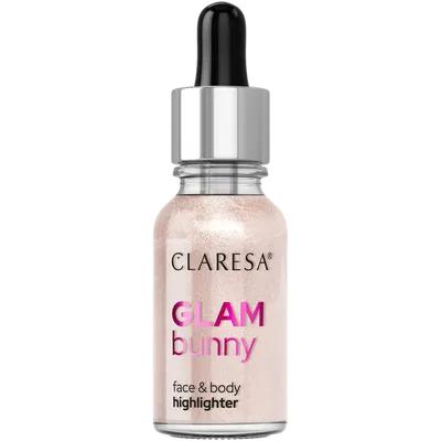 Claresa Glam Bunny Face & Body Highlighter (Płynny rozświetlacz do twarzy)