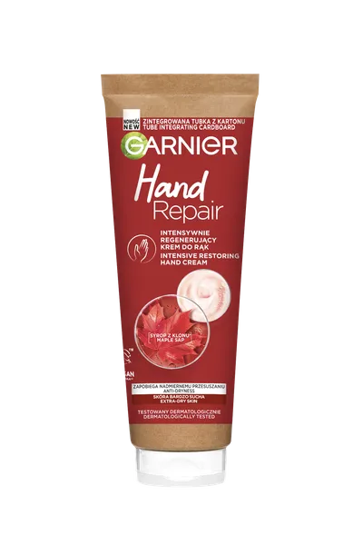 Garnier Hand Repair, Intensywnie regenerujący krem do rąk (nowa wersja)
