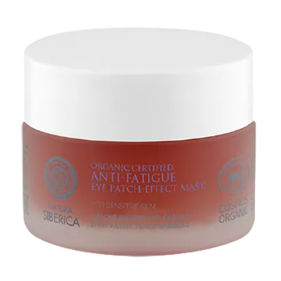 Natura Siberica Organic Certified Eye Patch Effect Mask (Organiczna certyfikowana maska pod oczy niwelująca oznaki zmęczenia do skóry wrażliwej z hydrolatem z różeńca górskiego)