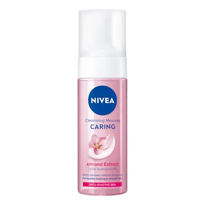 Nivea Caring, Almond Extract, Cleansing Mousse (Pielęgnująca pianka oczyszczająca)