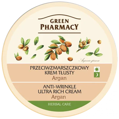 Green Pharmacy Przeciwzmarszczkowy tłusty krem do twarzy anti - age `Argan`