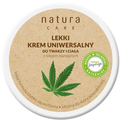 Natura Care Lekki krem uniwersalny z olejem konopnym do twarzy i ciała