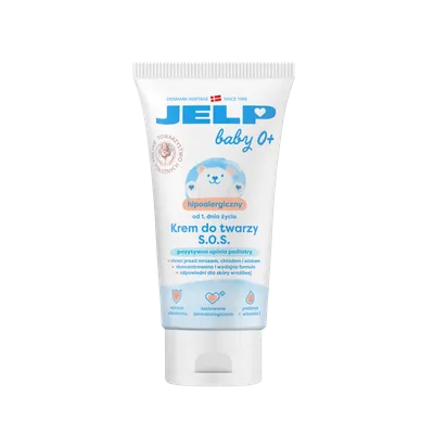 Jelp Baby 0+, Hipoalergiczny krem do twarzy S.O.S.