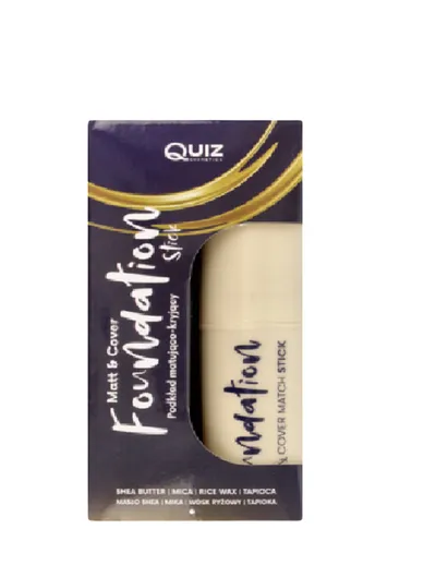 Quiz Cosmetics Matt & Cover, Foundation Stick (Podkład matująco-kryjący w sztyfcie)