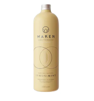 Waken Lemon & Mint, Moutwash (Cytryna i Mięta, Płyn do płukania jamy ustnej)