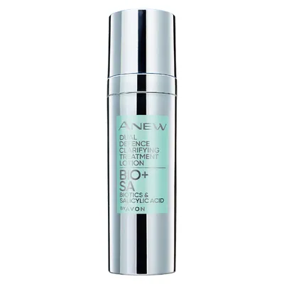 Avon Anew, Dual Defence Clearing Treatment Lotion (Kuracja z biotykami i kwasem salicylowym)