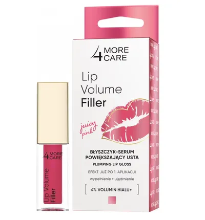 More4Care Lip Volume Filler, Plumping Lip Gloss (Błyszczyk-serum powiększający usta)