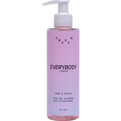 EveryBody London Awaken, Face Gel Cleanser With D-panthenol, Rose & Orchid (Żel do mycia twarzy Róża & orchidea)