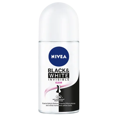 Nivea Invisible Clear, Black & White, Antyperspirant 48h w kulce