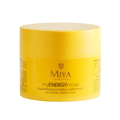 Miya Cosmetics myENERGYmask, Rozświetlająca maska z witaminą C do twarzy i okolic oczu
