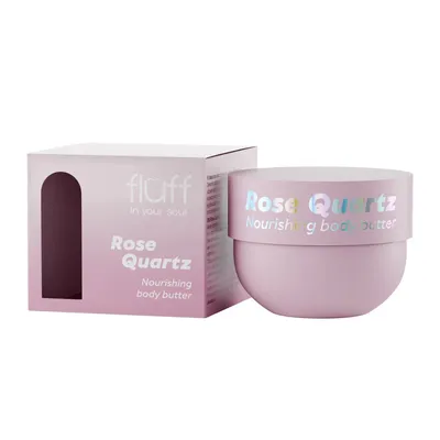 Fluff Rose Quartz Nourishing Body Butter (Odżywcze masło do ciała z różowym kwarcem)