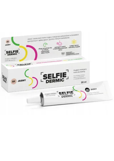 Solpharm Selfie Dermic, Kryjąco-matujący krem tonujący do twarzy