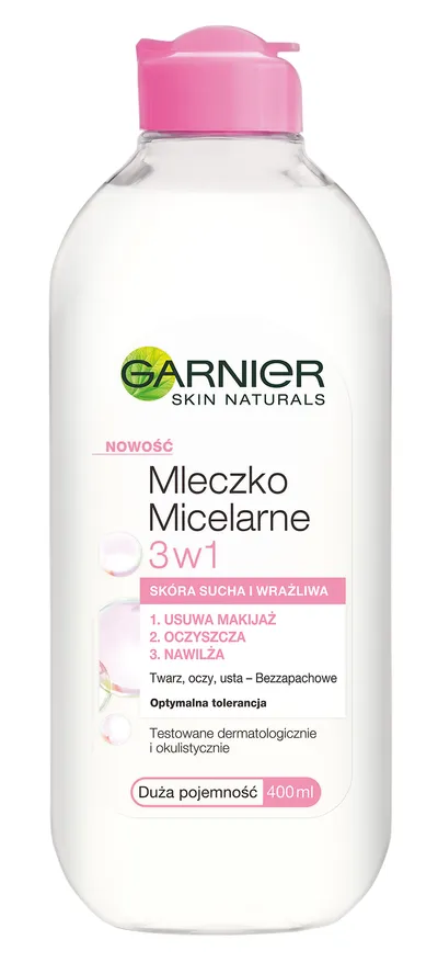 Garnier Skin Naturals, Mleczko micelarne 3 w 1
