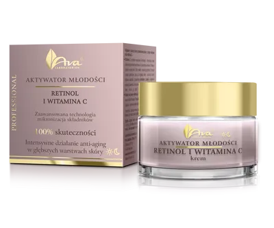 Laboratorium Kosmetyczne AVA Aktywator Młodości, Krem do twarzy `Retinol i witamina C`