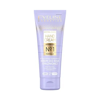 Eveline Cosmetics Extra Rich Hand Cream, Intensywnie naprawczy krem do rąk i paznokci