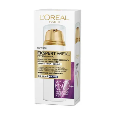 L'Oreal Paris Expert Wieku, Kompleksowy krem modelujący na dzień/na noc 60+
