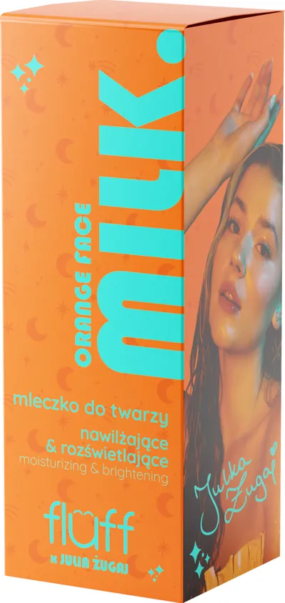 Fluff Fluff x Julia Żugaj, Orange Face Milk (Mleczko do twarzy nawilżająco-rozświetlające)