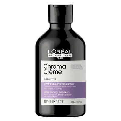 L'Oreal Professionnel Szampon Chroma Crème Purple (Profesjonalny szampon z fioletowym pigmentem do neutralizacji żółtych refleksów na jasnych blondach)