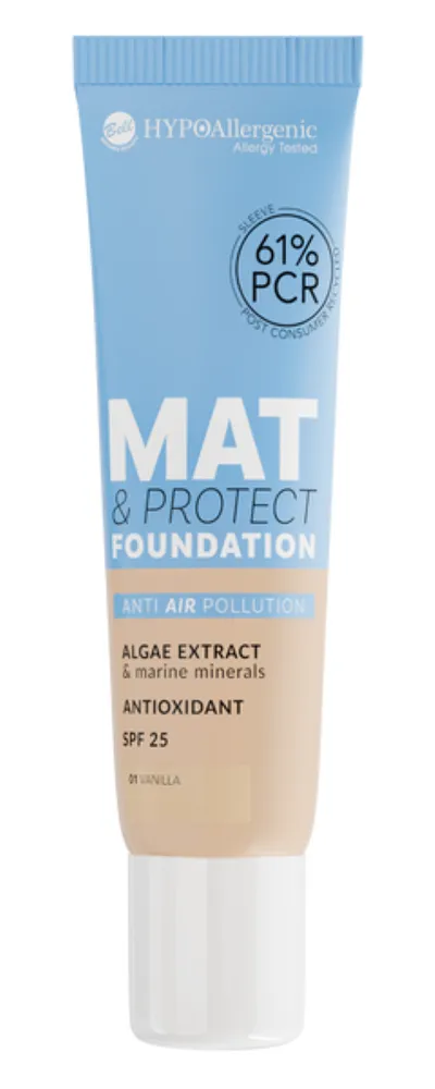 Bell HYPOAllergenic, Mat & Protect Foundation SPF 25 (Matujący podkład do twarzy z SPF 25)