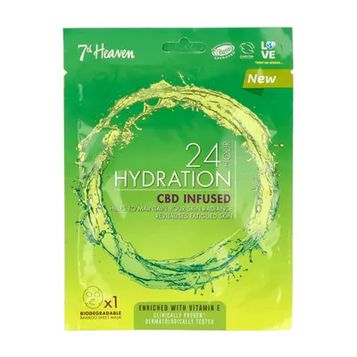 7th Heaven 24H Hydration, CBD Infused Mask (Maska do twarzy CBD)