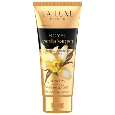La Luxe Paris Royal Vanilla & Argan, Luksusowy nawilżający balsam do ciała