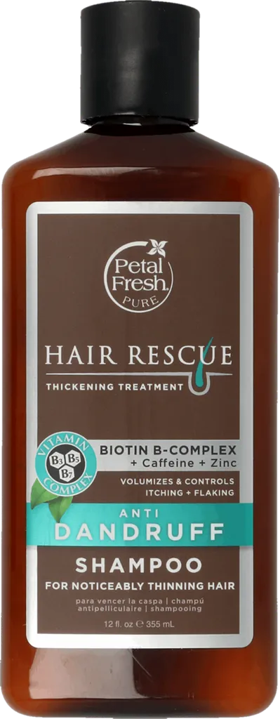 Petal Fresh Pure Hair Rescue Thickening Treatment, Anti Dandruff Shampoo (Szampon przeciw wypadaniu włosów z kompleksem przeciwłupieżowym)