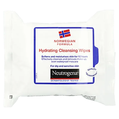 Neutrogena Hydrating Cleansing Wipes (Nawilżające chusteczki do oczyszczania twarzy 'Formuła norweska')