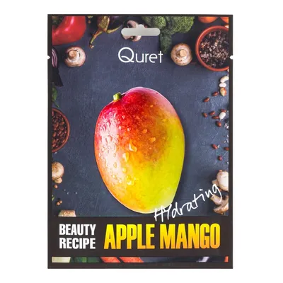 Quret Beauty Recipe, Hydrating Mask Apple Mango (Nawilżająca maska z ekstraktem z mango)