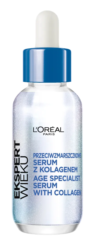 L'Oreal Paris Age Specialist, Serum With Collagen (Ekspert Wieku, Przeciwzmarszczkowe serum do twarzy z kolagenem)