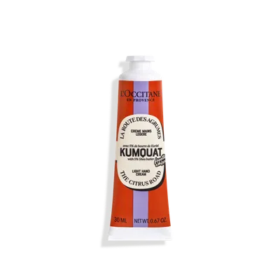 L'Occitane The Citrus Road, Kumquat, Light Hand Cream (Kumkwat, Lekki krem do rąk)