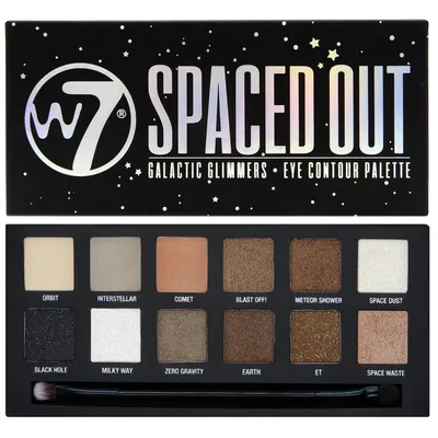 W7 Spaced Out, Galactic Glimmers Eye Contour Palette (Paleta 12 cieni do powiek)