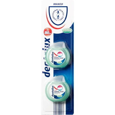 Dentalux Dental Floss with Fluoride, Waxed (Nić dentystyczna z fluorem woskowana)
