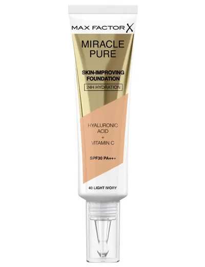 Max Factor Miracle Pure Skin-improving Foundation SPF 30 PA +++ (Podkład nawilżający i rozświetlający  z filtrem)