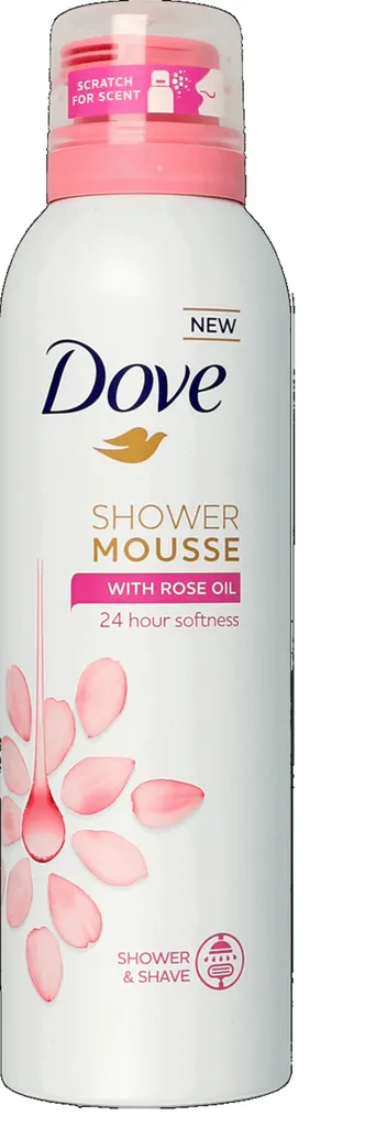 Dove Shower Mousse with Rose Oil (Mus do mycia ciała)