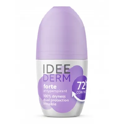 Instytut dermokosmetyków Ideepharm Sp. z o.o. Idee Derm,  Antiperspirant Forte 72h Control (Specjalistyczny antyperspirant ow kulce przeznaczony do skóry nadpotliwej.)